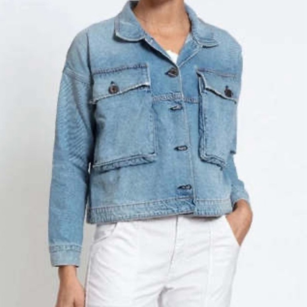 ASKK NY Blue Denim Oversized Jacket size M